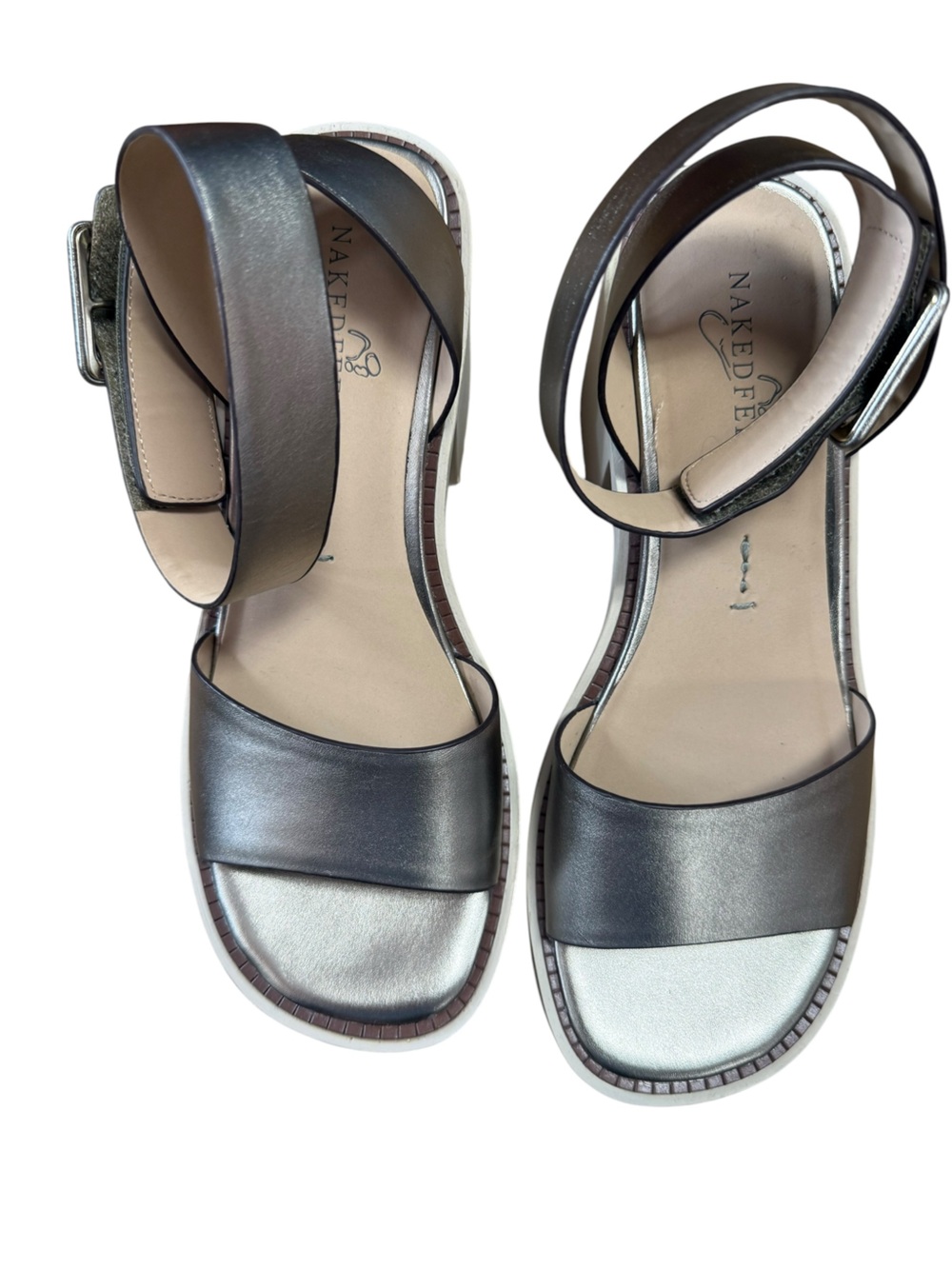 Naked Feet Iconoclast Heeled Sandals Size 8